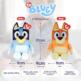 TY Bluey Bingo soft plush toy for kids, teddy bear collectible plushie with soft fabric and detailed blue and yellow design.