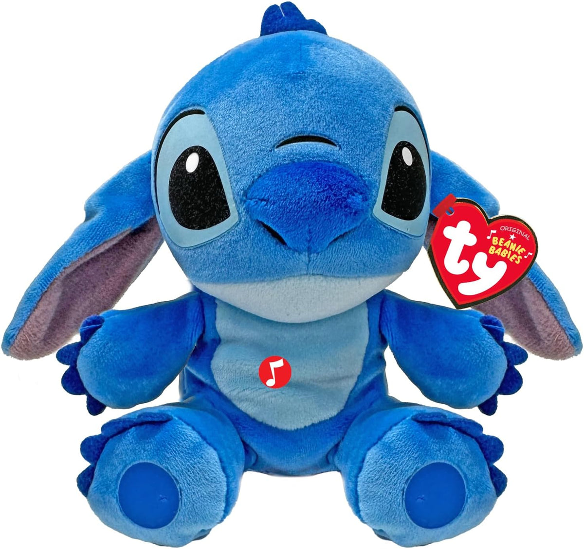 Soft Toy featuring Disney Stitch from Ty, plush and cuddly, ideal for children and Disney fans.