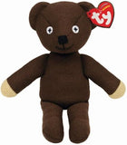 Soft toy of Ty Mr. Bean Teddy Bear, a plush and cuddly collectible stuffed animal from the Ty soft toys collection.