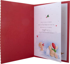 Hallmark Boxed Christmas Card for One I Love - Cute Forever Friends Winter Design, 25575201, Multicoloured