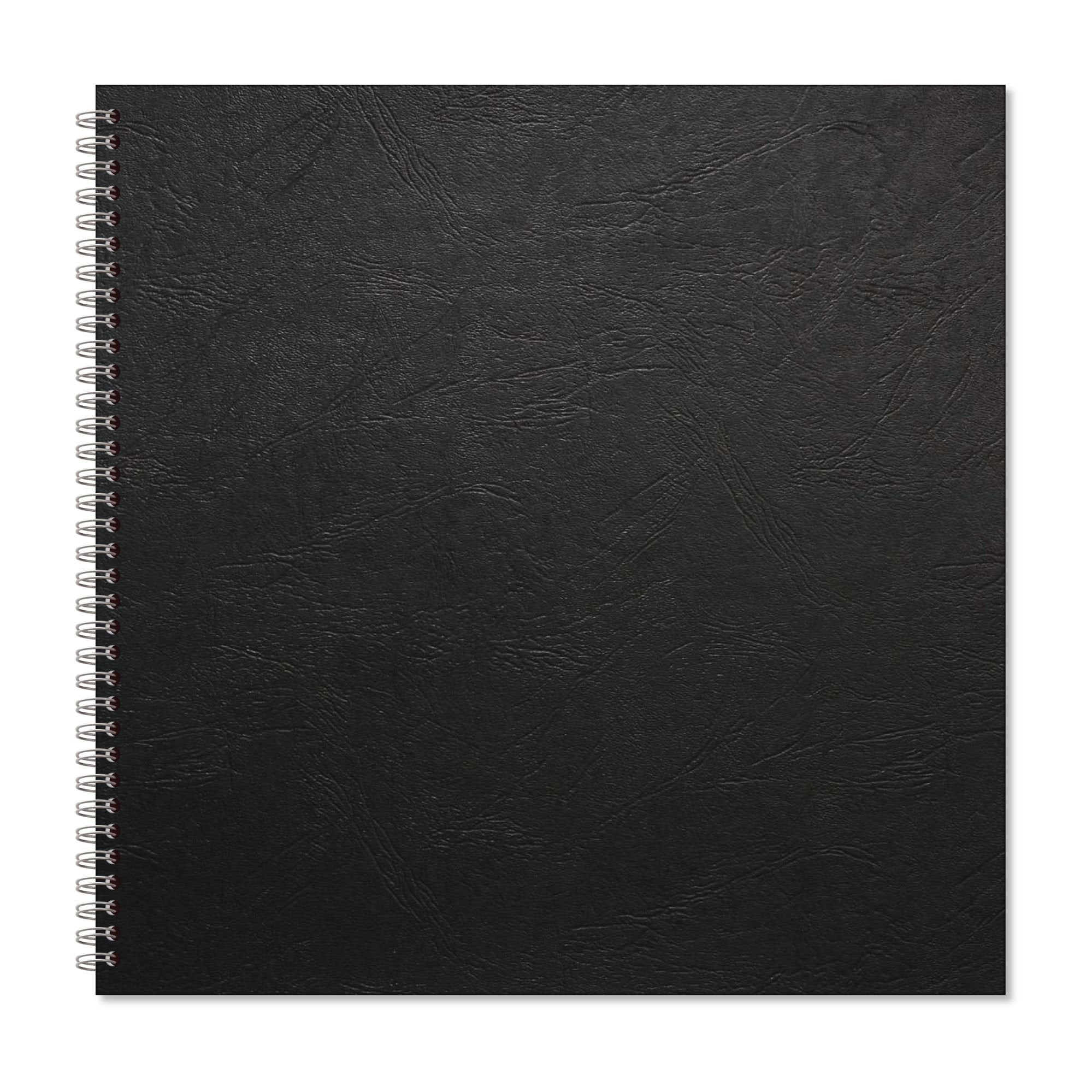 Rhino A4+ Oversize Hardback Scrapbook 40 Page Black Paper Plain (Pack 3) - RHBSB-8 DD