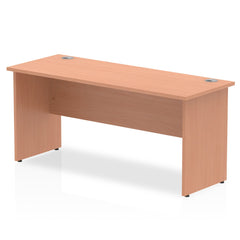 Impulse 1600 x 600mm Straight Desk Beech Top Panel End Leg MI001731 DD
