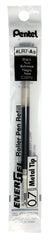 Pentel Refill for Pentel EnerGel Pens 0.7mm Tip Black (Pack 12) - LR7-AX