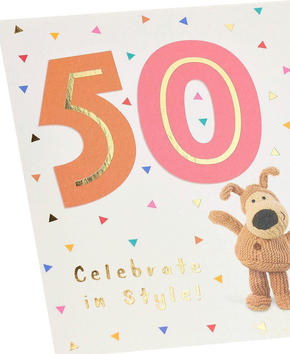 Boofle 50th Birthday Card