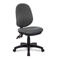 Nautilus Designs Java 200 Medium Back Twin Lever Fabric Operator Office Chair Without Arms Grey - BCF/P505/GY DD