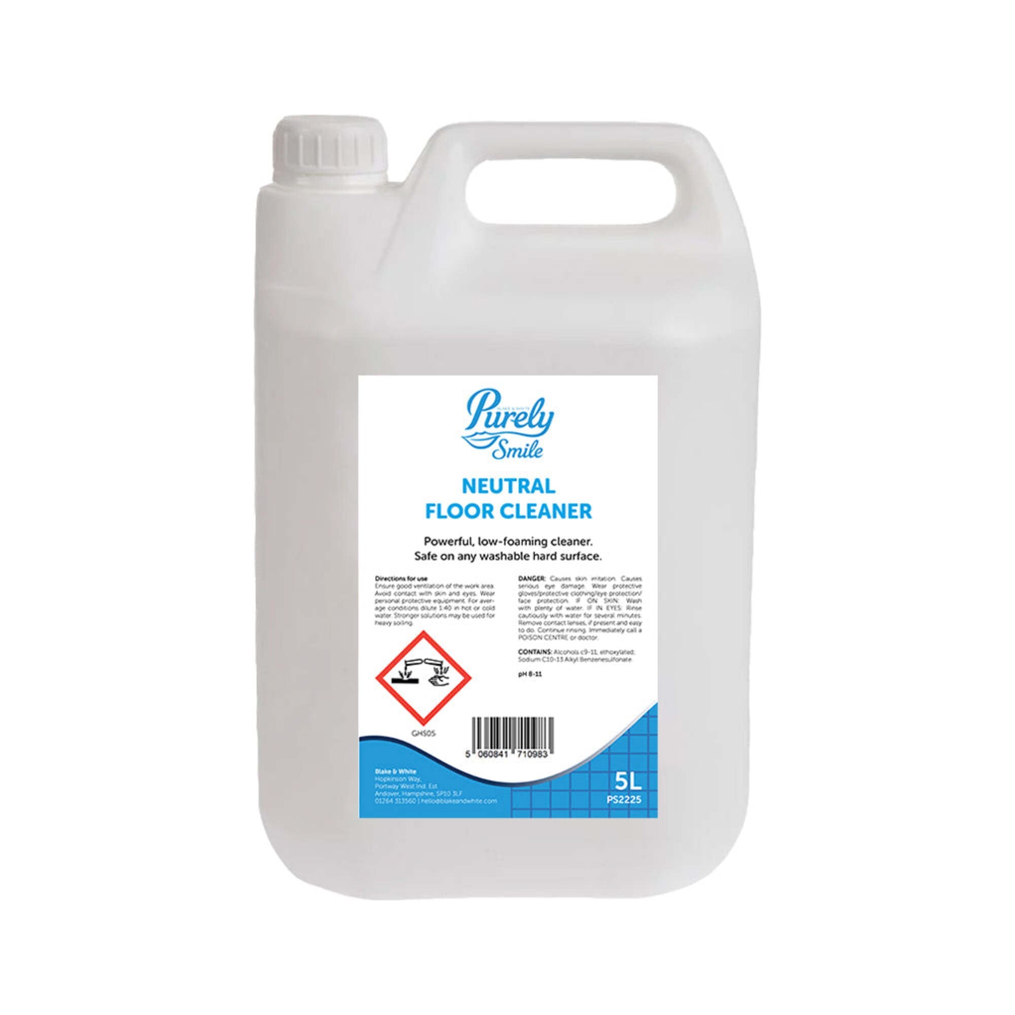 Purely Smile Neutral Floor Cleaner Clear 5 Litre PS2225