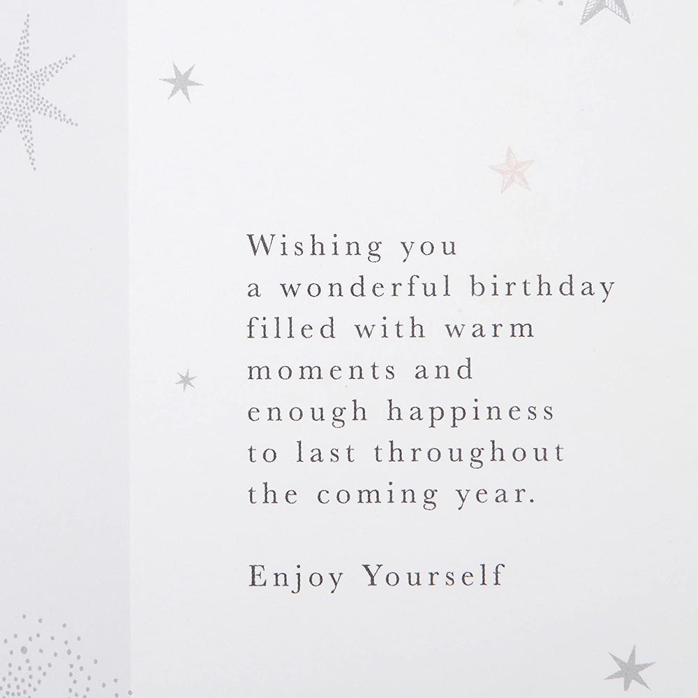 Hallmark Birthday Card - 3D Design with Hanging Star Attachment