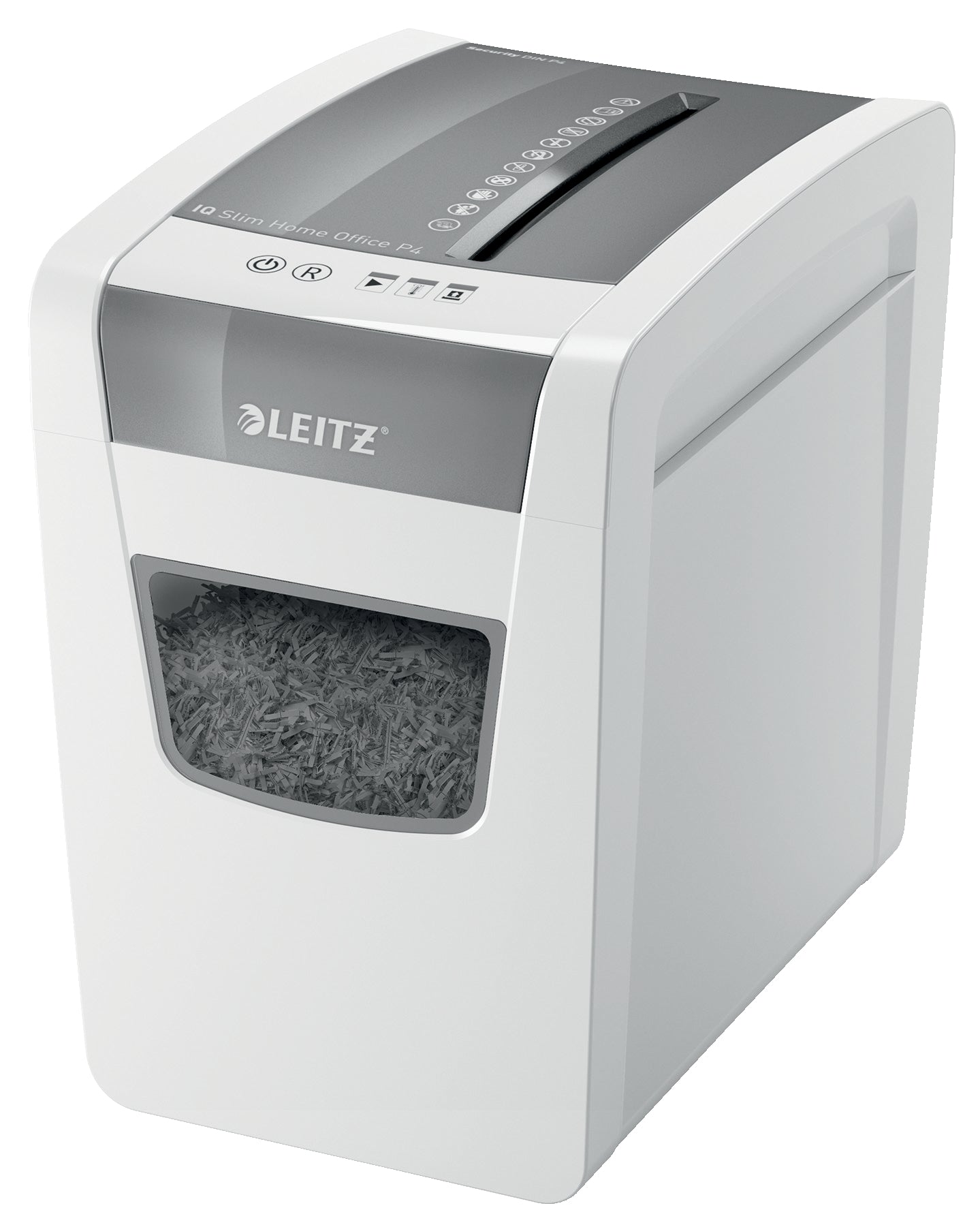 Leitz IQ Slim Home Office Cross Cut Shredder 23 Litre 10 Sheet White 80011000 DD