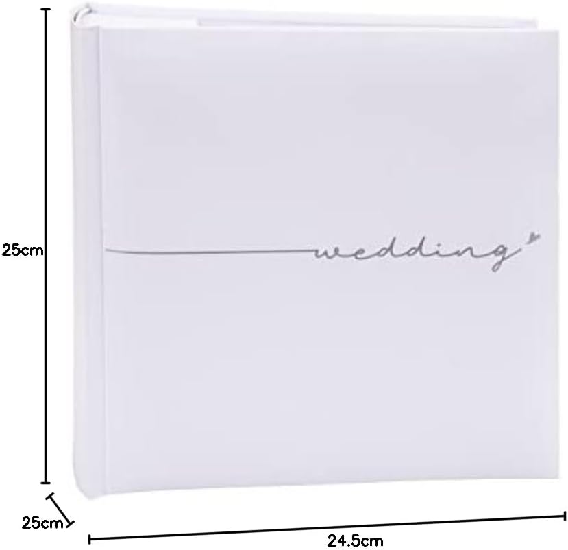 Kenro Fleur White Traditional Wedding Photo Album – 23 x 24 cm Pages
