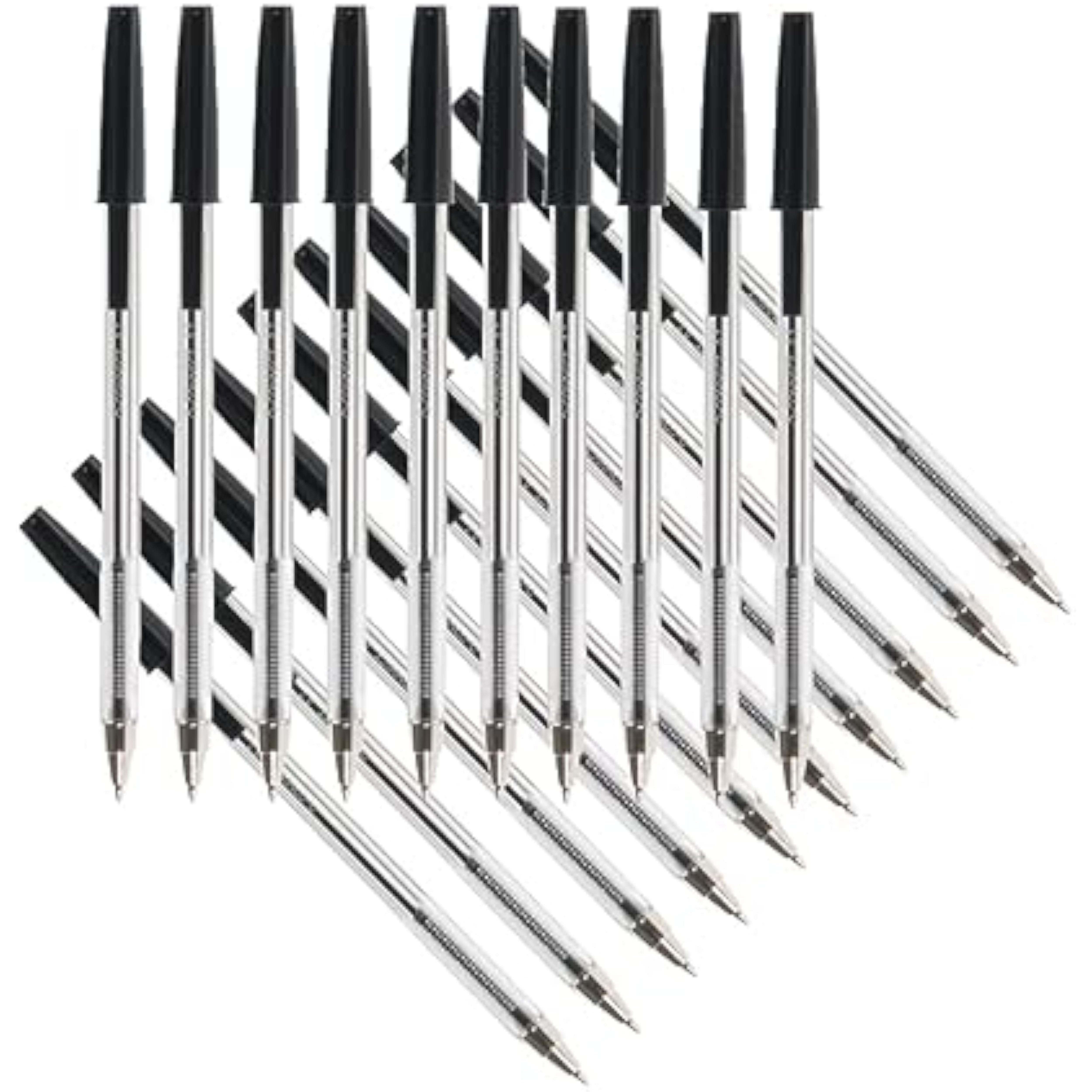 Pack of 20 Black Medium Ballpoint Pens