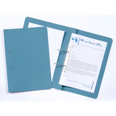 Exacompta Transfer File Manilla Foolscap Blue 285gsm (Pack 25) TFM-BLUZ