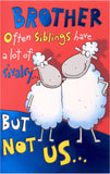 UK Greetings birthday greeting card measuring 143 x 216 mm, featuring colorful design and festive message.