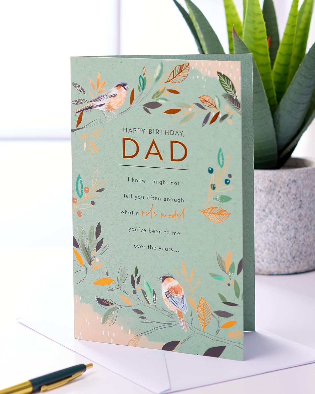 UK Greetings 75th birthday card for dad, a thoughtful milestone greeting card with colorful design and celebratory message.