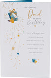 UK Greetings birthday card for Dad with cheerful birthday message, perfect for celebrating his special day.