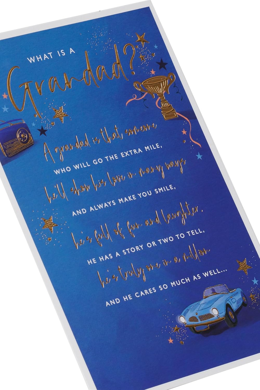 UK Greetings birthday card for Grandad featuring a cheerful design, perfect for celebrating his special day.
