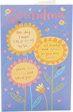 UK Greetings birthday card for grandma featuring a poem design, showcasing a colorful and heartfelt greeting card image.