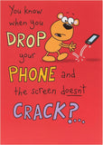UK Greetings birthday card for him, her, or friends featuring a humorous design, perfect for celebrating special occasions.