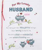 UK Greetings birthday card for husband featuring heartfelt and elegant design, perfect for celebrating his special day.