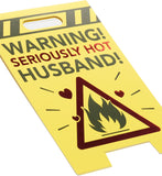 UK Greetings birthday card for husband featuring a vibrant 3D "Hot" sign design, colorful and festive for celebrating special occasions.