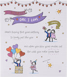 UK Greetings birthday card for the one I love, featuring romantic design for her, suitable for celebrating her special day.