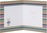 UK Greetings Boofle birthday card for dad from daughter, featuring a cute design with colorful illustrations and heartfelt message.