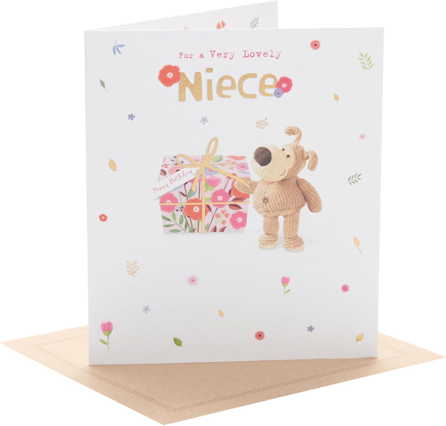 UK Greetings Boofle birthday card for niece featuring a cute and colorful design with a cheerful illustration of Boofle.