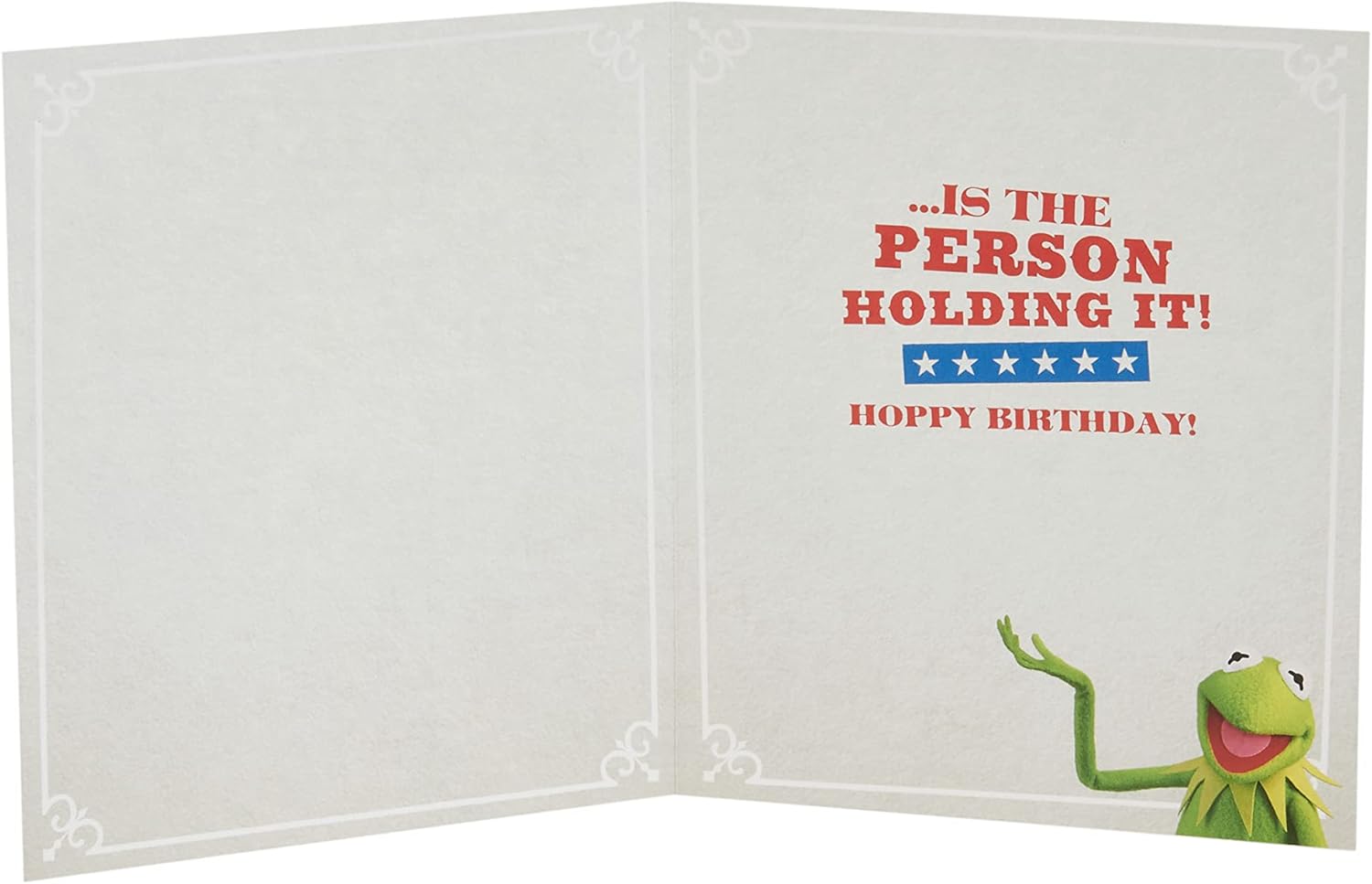 UK Greetings Disney Muppets birthday card for him, featuring colorful Muppets characters, perfect for a male friend's birthday.