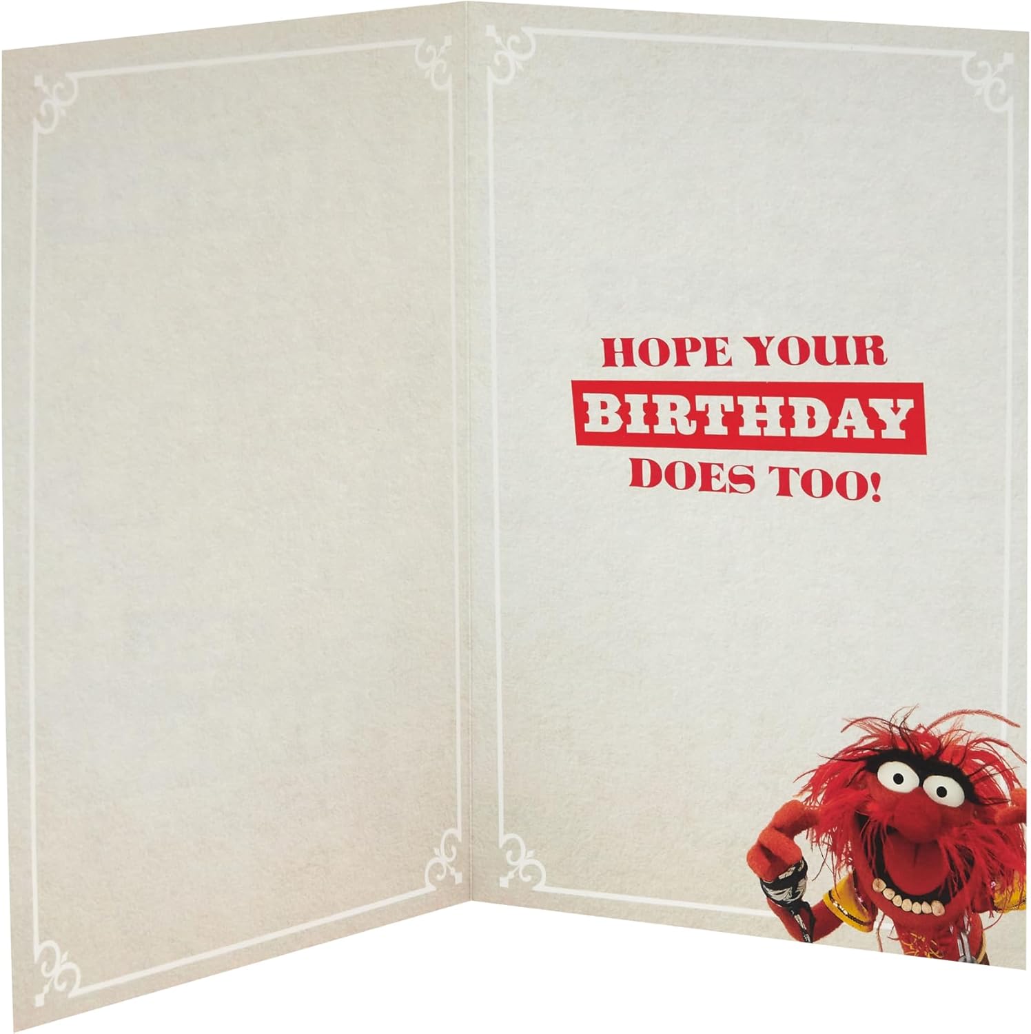 UK Greetings Disney Muppets birthday card featuring colorful Muppet characters, designed for sending birthday wishes to an uncle.