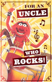 UK Greetings Disney Muppets birthday card for Uncle featuring colorful Muppet characters and festive birthday design.