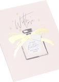 UK Greetings Parisian Luxe birthday card featuring an elegant and sophisticated design for special celebrations.