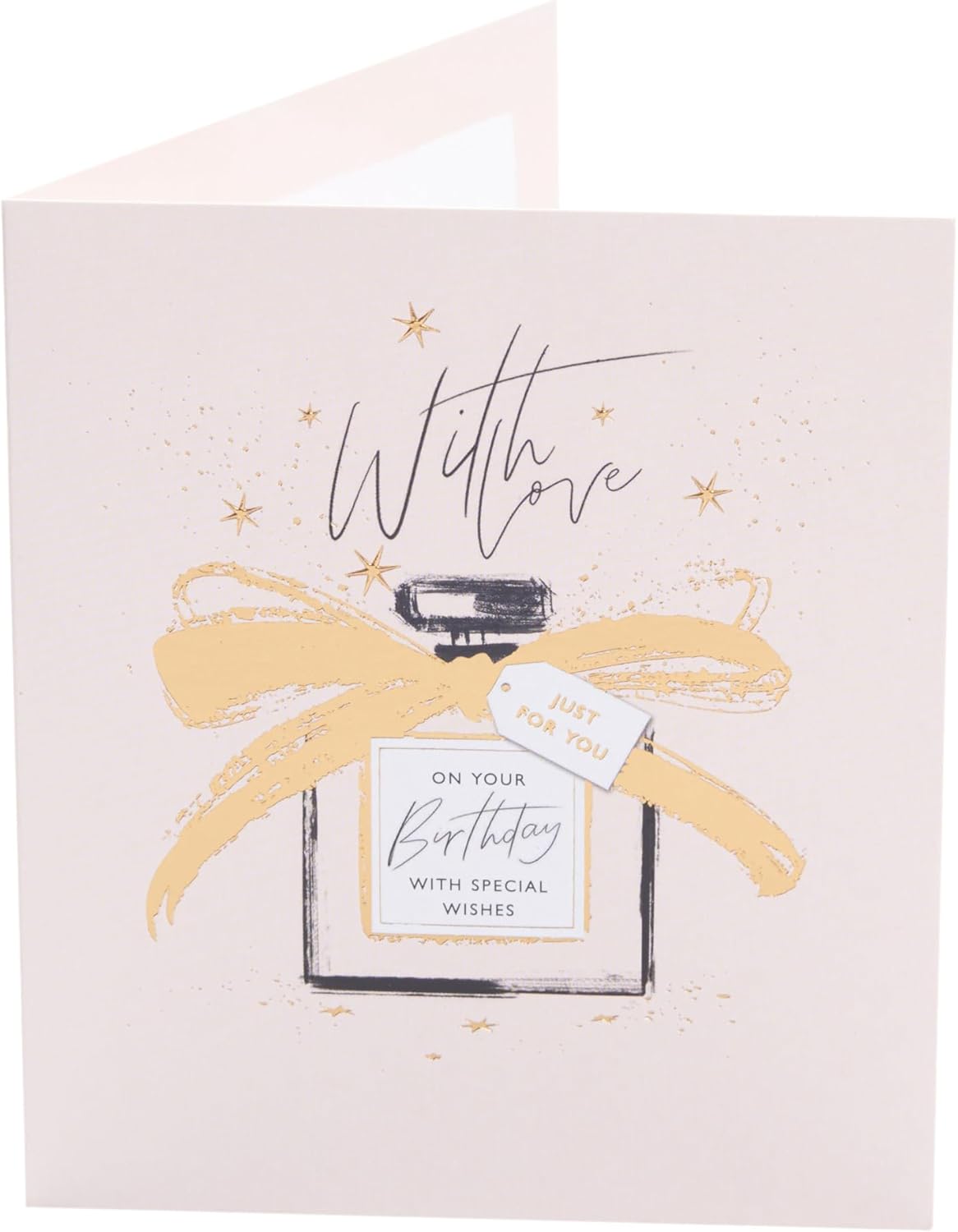 UK Greetings Parisian Luxe birthday card featuring elegant, sophisticated design perfect for celebrating special occasions.