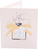 UK Greetings Parisian Luxe birthday card featuring elegant, sophisticated design perfect for celebrating special occasions.
