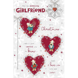 UK Greetings Boofles in Heart Christmas Card featuring festive illustration of Boofles with a heart design for the holiday season