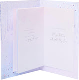 UK Greetings Christmas Card for Wife featuring a beautiful snow scene with festive holiday imagery and elegant design.