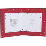 UK Greetings Boofle Christmas greeting card featuring a cute heart design for girlfriends, with festive and romantic illustrations.