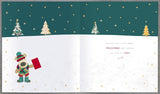 UK Greetings Boofle Christmas greeting card featuring a cute Uncle Jolly design for holiday wishes