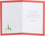 UK Greetings Christmas greeting card for grandson featuring a festive pattern design and cheerful holiday imagery.