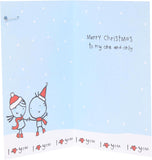 UK Greetings Christmas card for husband featuring a "Best Husband" badge design with festive holiday imagery.