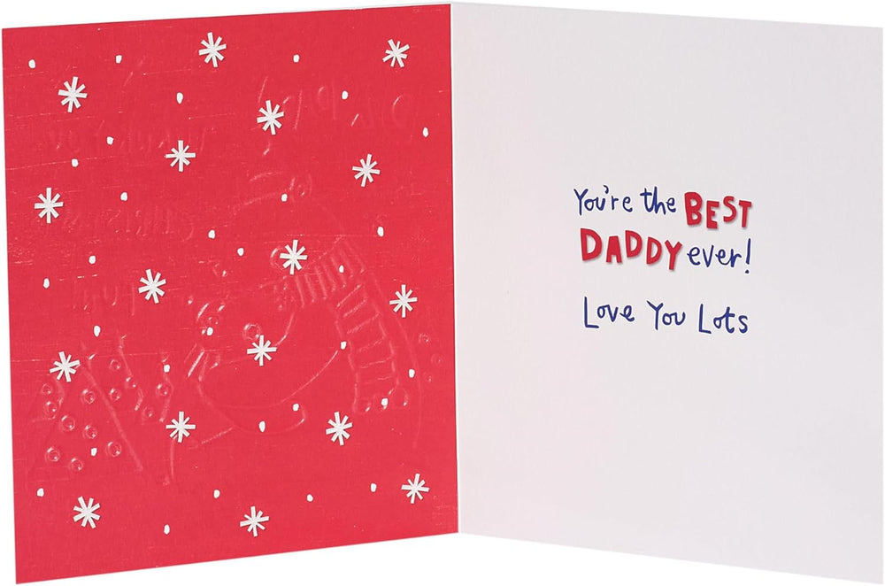 UK Greetings Christmas greeting card for Daddy featuring cute polar bears and festive holiday design.