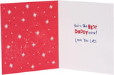 UK Greetings Christmas greeting card for Daddy featuring cute polar bears and festive holiday design.