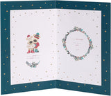 UK Greetings Christmas greeting card for Mum and Dad featuring a cute Boofle dog illustration with festive embellishments.