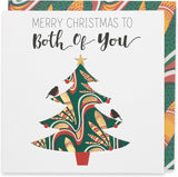 UK Greetings Kindred X Afrotouch Christmas Card showing modern festive design for couples with holiday greeting text.