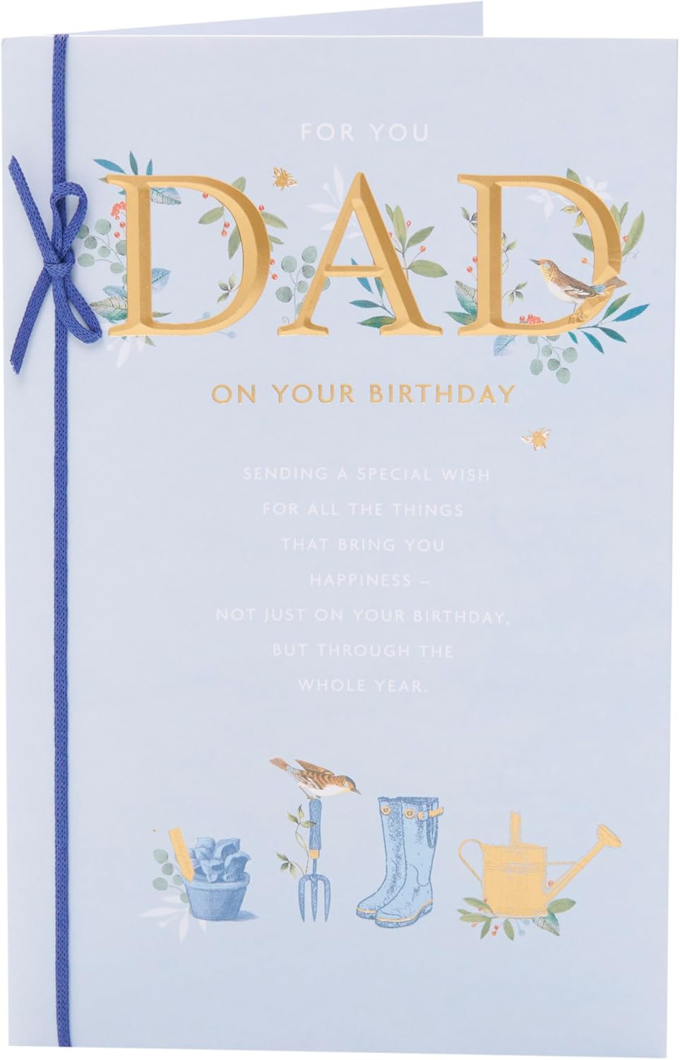 UK Greetings Dad birthday card with colorful design and heartfelt message, perfect for celebrating father's special day.