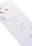 UK Greetings Valentine's Day card for wife featuring a beautiful leaves design, ideal for expressing love on special occasions.