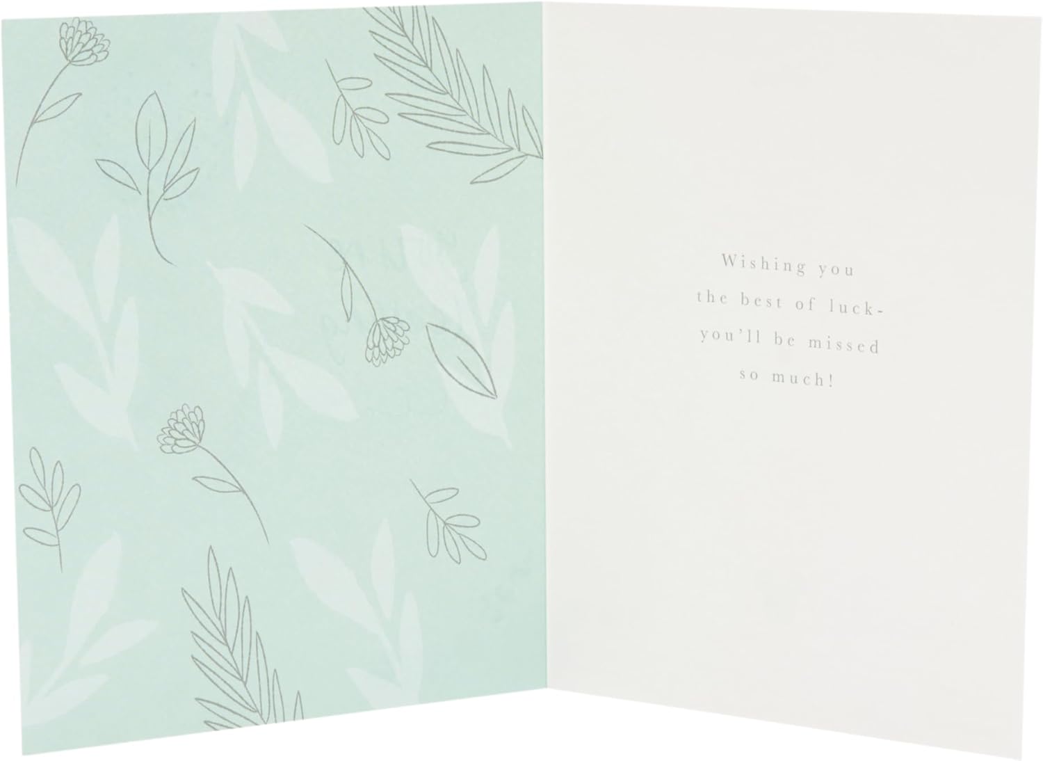 UK Greetings farewell card featuring a heartfelt message, ideal for colleagues and friends saying goodbye.