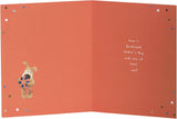 UK Greetings Boofle Father's Day Card featuring colorful illustration of Boofle with heartfelt message