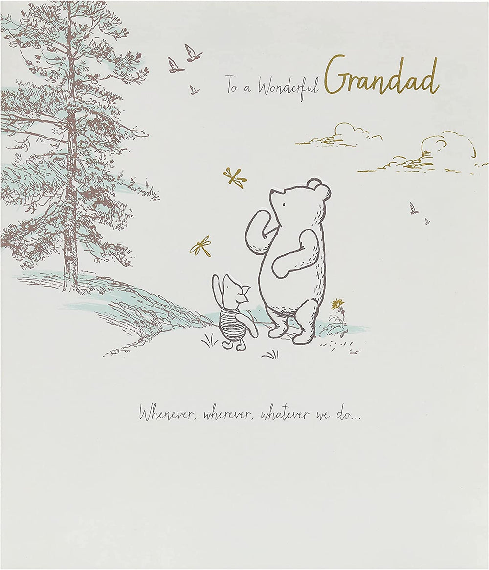 Disney Winnie the Pooh Grandad Father's Day Card by UK Greetings featuring Pooh with a heartfelt message