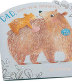 UK Greetings Father's Day card for dad from daughter featuring a cute bear design and included envelope.