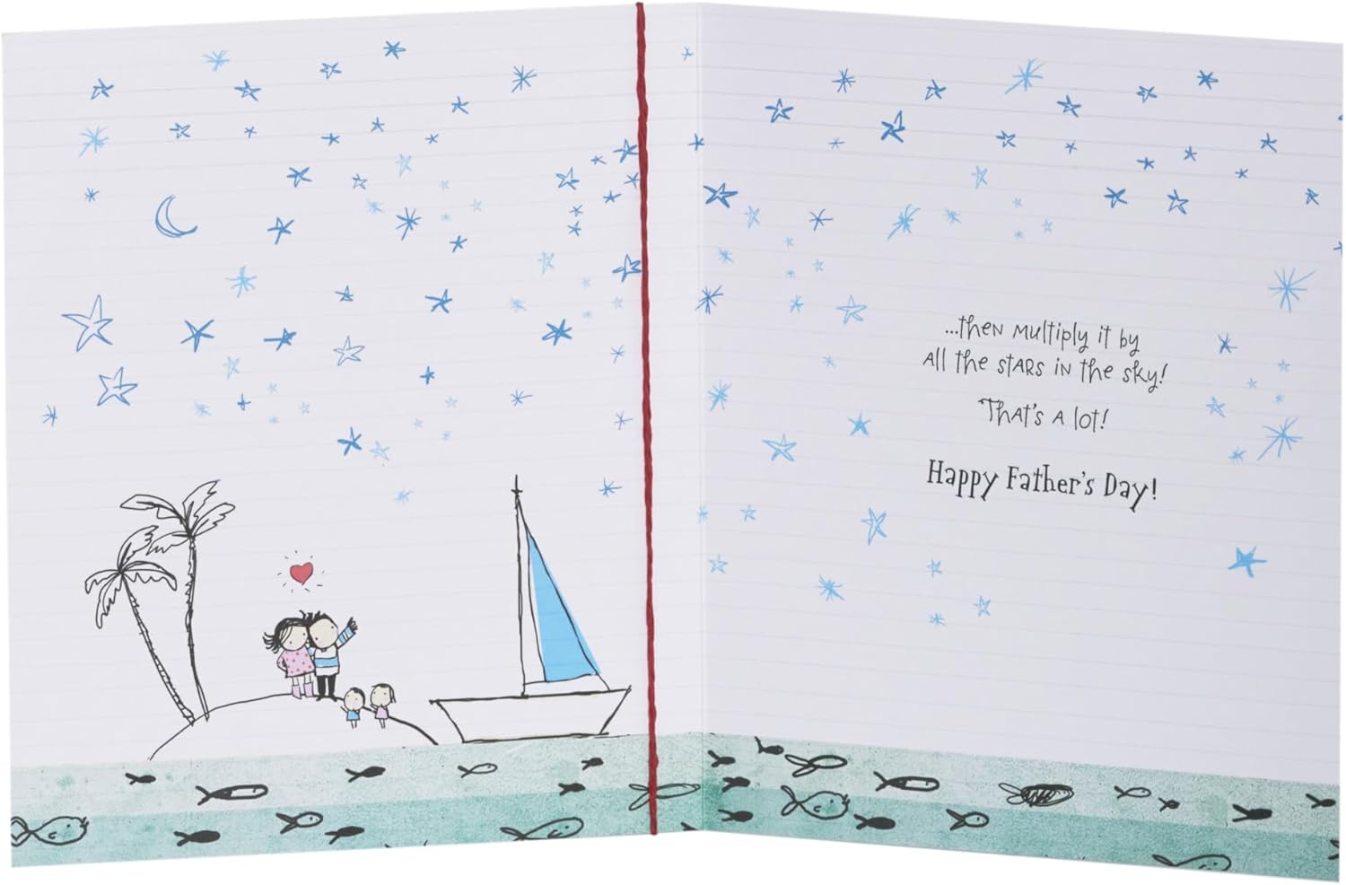 UK Greetings Father's Day Card for Husband featuring a sweet design, perfect for celebrating dads on Father's Day.