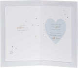 UK Greetings Father's Day card from daughter with thank you design, featuring heartfelt message and colorful decorative elements.